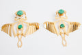 24K Gold and Raw Emerald Colombian Birds