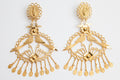 24K Gold Virgin & Lovebird Earrings