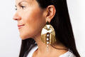 24K gold Campana Earrings