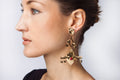 24K Gold and Coral Feria de Las Flores Earrings
